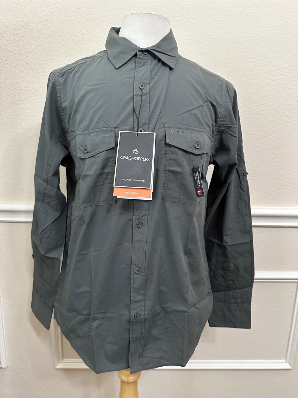 Craghoppers KIWI LONG SLEEVE SHIRT - Dark Grey